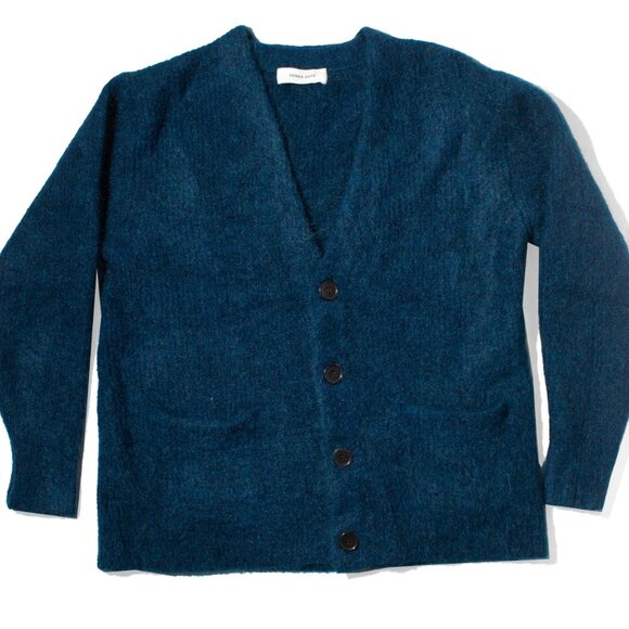 Sayaka Davis Mohair Cardigan in Midnight Blue - Picture 2 of 3